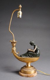 GILT AND PATINATED METAL ALADD