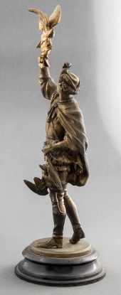 GILT AND PATINATED SCULPTURE O