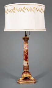 GILT AND POLYCHROME PORCELAIN