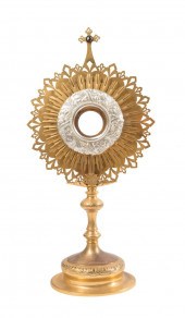 GILT AND SILVERED BRASS SUNBUR