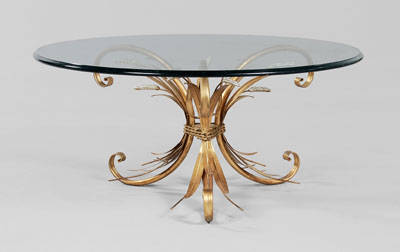 Gilt and Silvered Metal Coffee