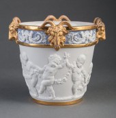 GILT, BISQUE AND GLAZED PORCEL