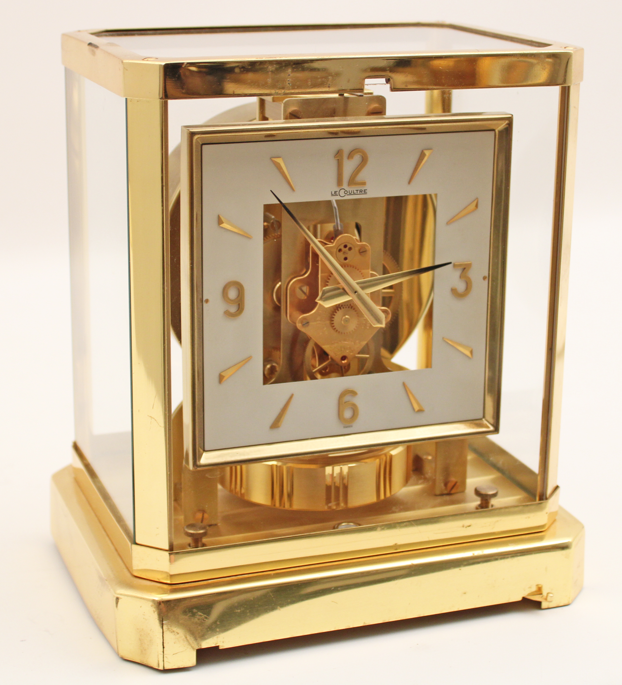 GILT BRASS AND GLASS CASE