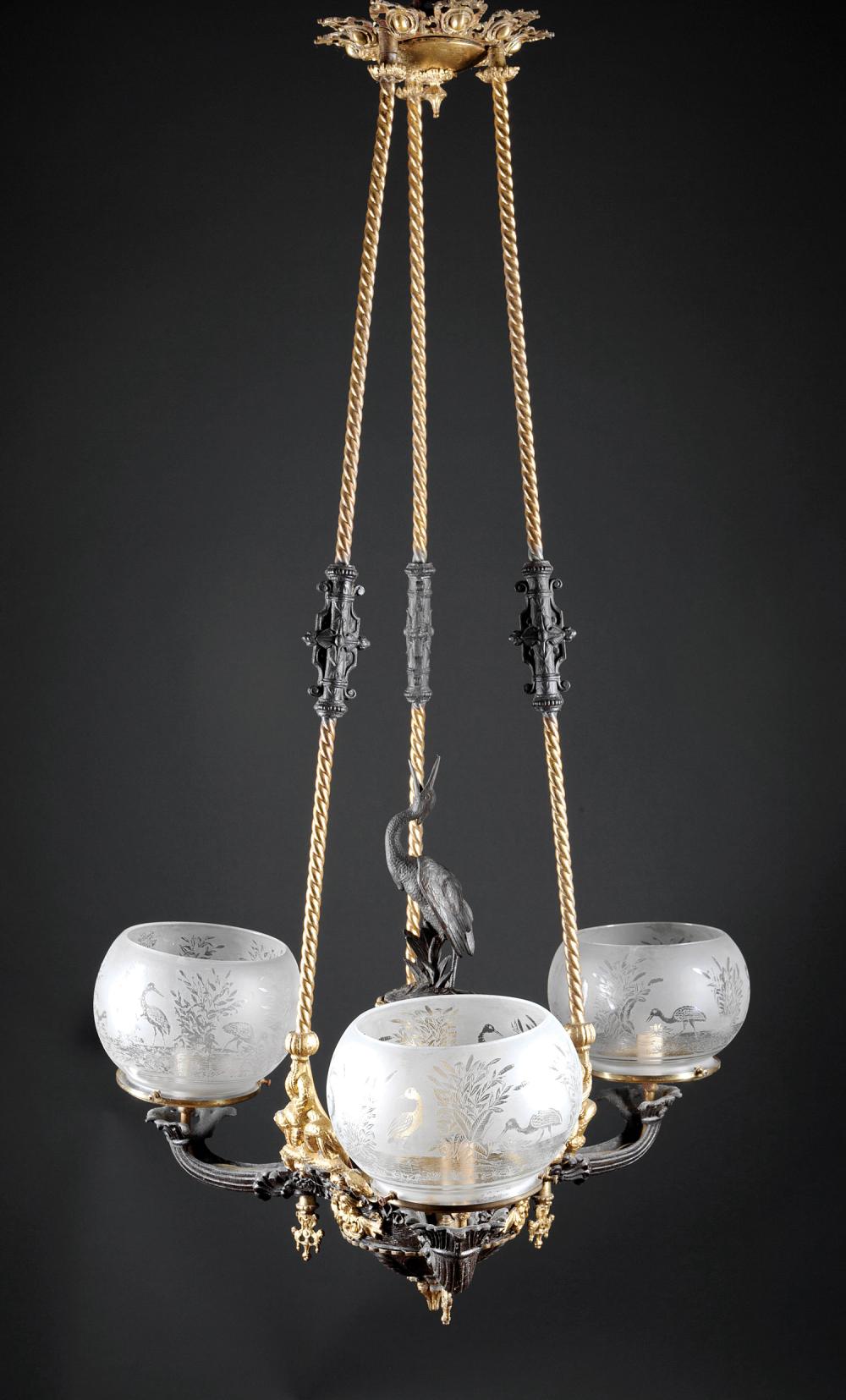 GILT BRASS AND PATINATED METAL