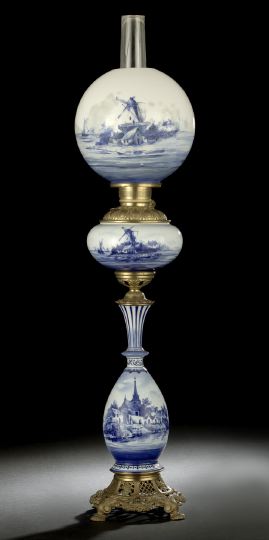 Gilt-Brass-Mounted "Delft"