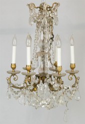 GILT-BRASS SIX SOCKET DROP PRI
