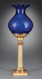 GILT BRASS SOLAR LAMP, CORNELI