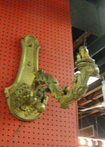 Gilt Bronze 1 Arm Sconce. Nice