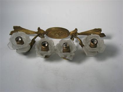 Gilt bronze 4 light sconce   