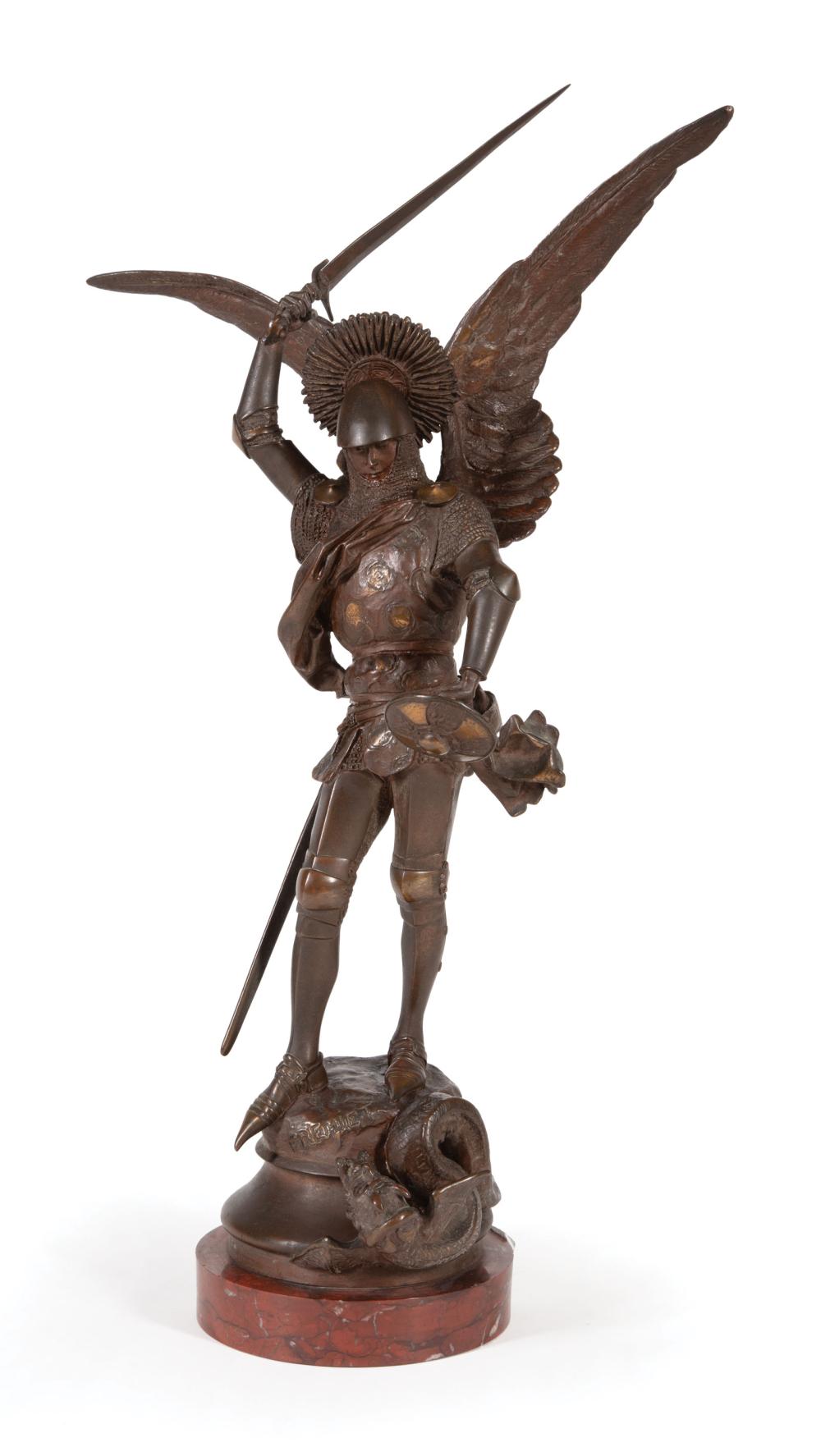 GILT BRONZE AND BRONZE FIGURAL
