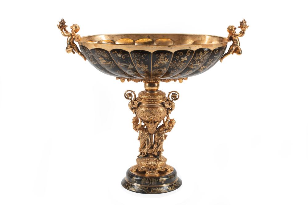 GILT BRONZE AND CHINOISERIE