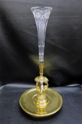 GILT BRONZE AND CUT CRYSTAL EP