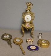 Gilt Bronze and Enamel Decorat
