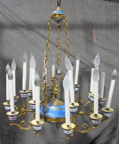 Gilt Bronze and Hand Painted