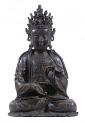 GILT BRONZE AVALOKITESVARA FIG