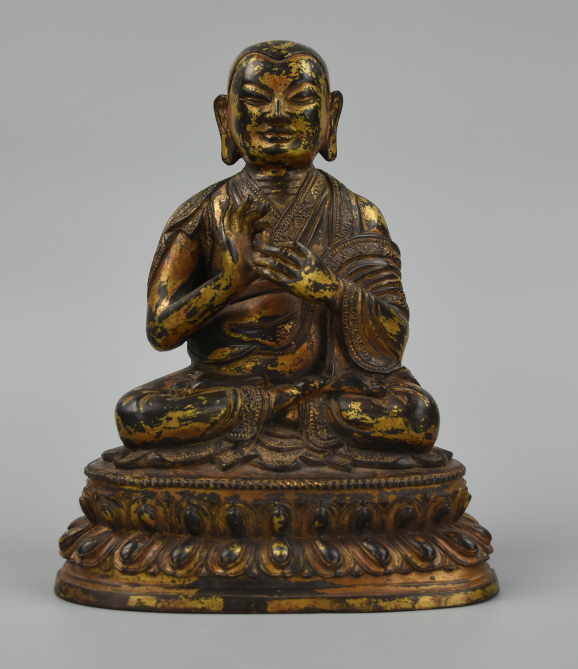 GILT-BRONZE BUDDHA OF DALA LAMA,