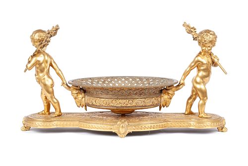 GILT BRONZE CENTERPIECEGILT
