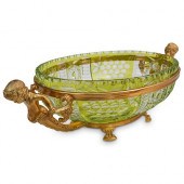 GILT BRONZE & CUT CRYSTAL CENT