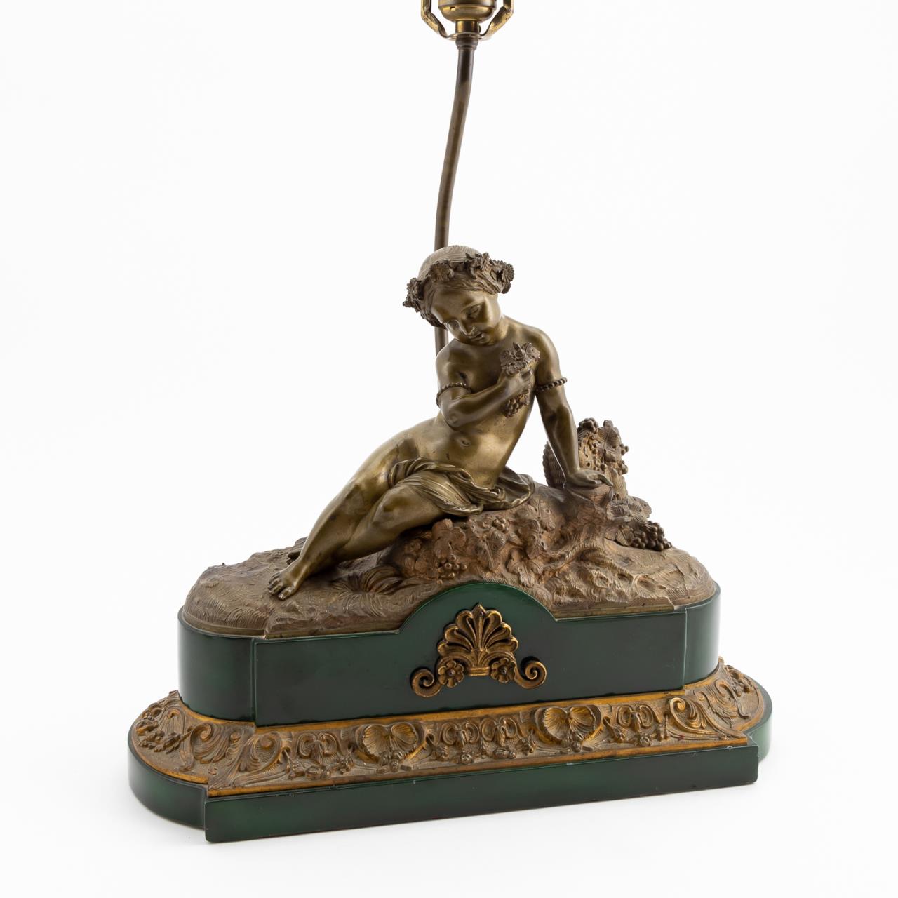 GILT BRONZE FEMALE NUDE FIGURAL
