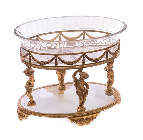 GILT BRONZE FIGURAL BRONZE AND