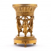 GILT BRONZE FIGURAL EMPIRE CEN