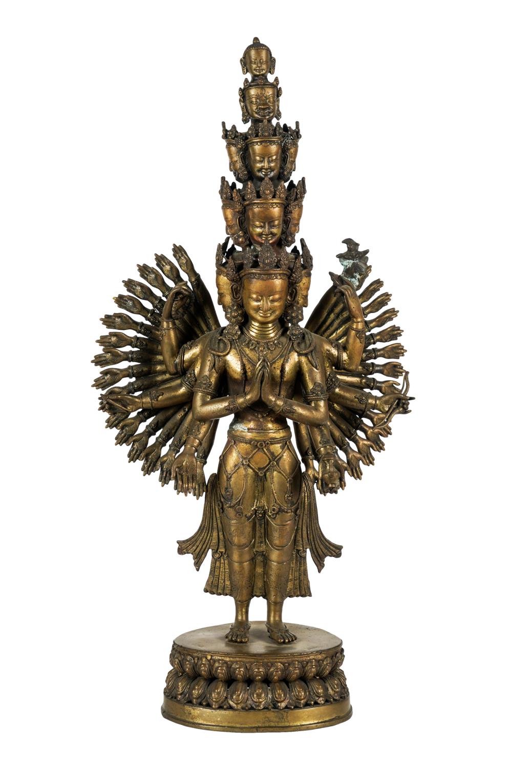 GILT BRONZE FIGURE OF A