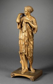 GILT BRONZE FIGURE OF "ARTEMIS