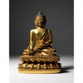 GILT BRONZE FIGURE OF BUDDHA
M