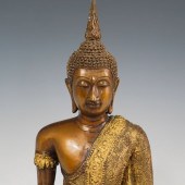 GILT BRONZE FIGURE OF BUDDHADE