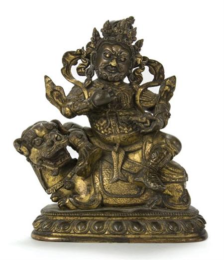 Gilt-Bronze Figure of Jambhala 	 
