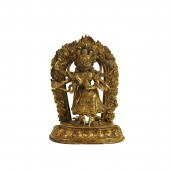 Gilt Bronze Figure of Mahakala