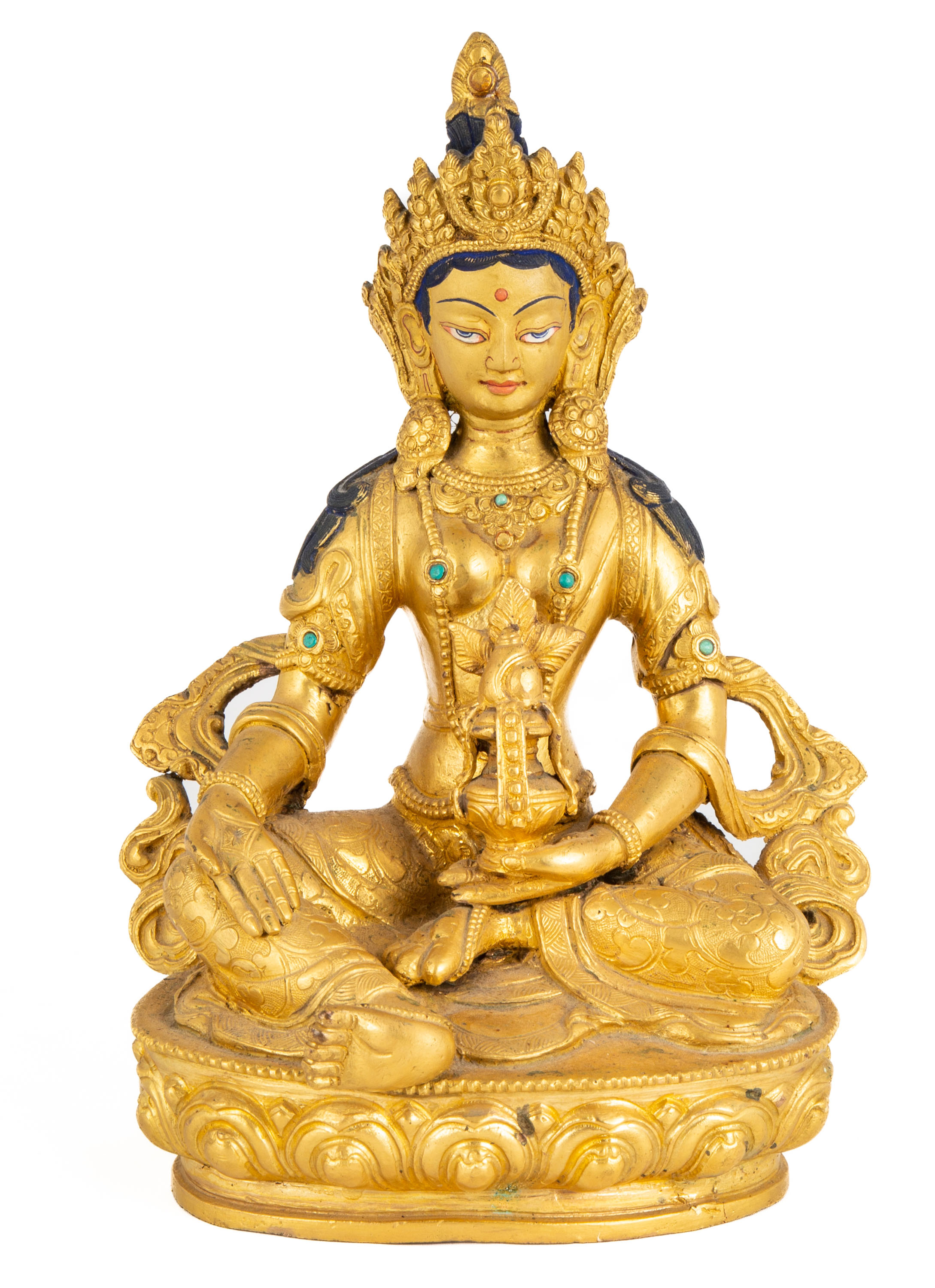 GILT BRONZE FIGURE OF VAJRASATTVA