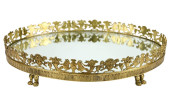 GILT BRONZE FRENCH EMPIRE MIRR