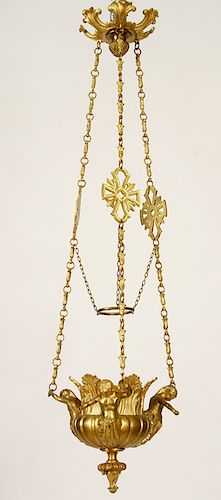 GILT BRONZE FRENCH HANGING
