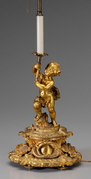 Gilt Bronze Lamp Base probably