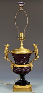 GILT BRONZE MOUNTED AMETHYST C