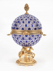 GILT BRONZE-MOUNTED CRYSTAL CA