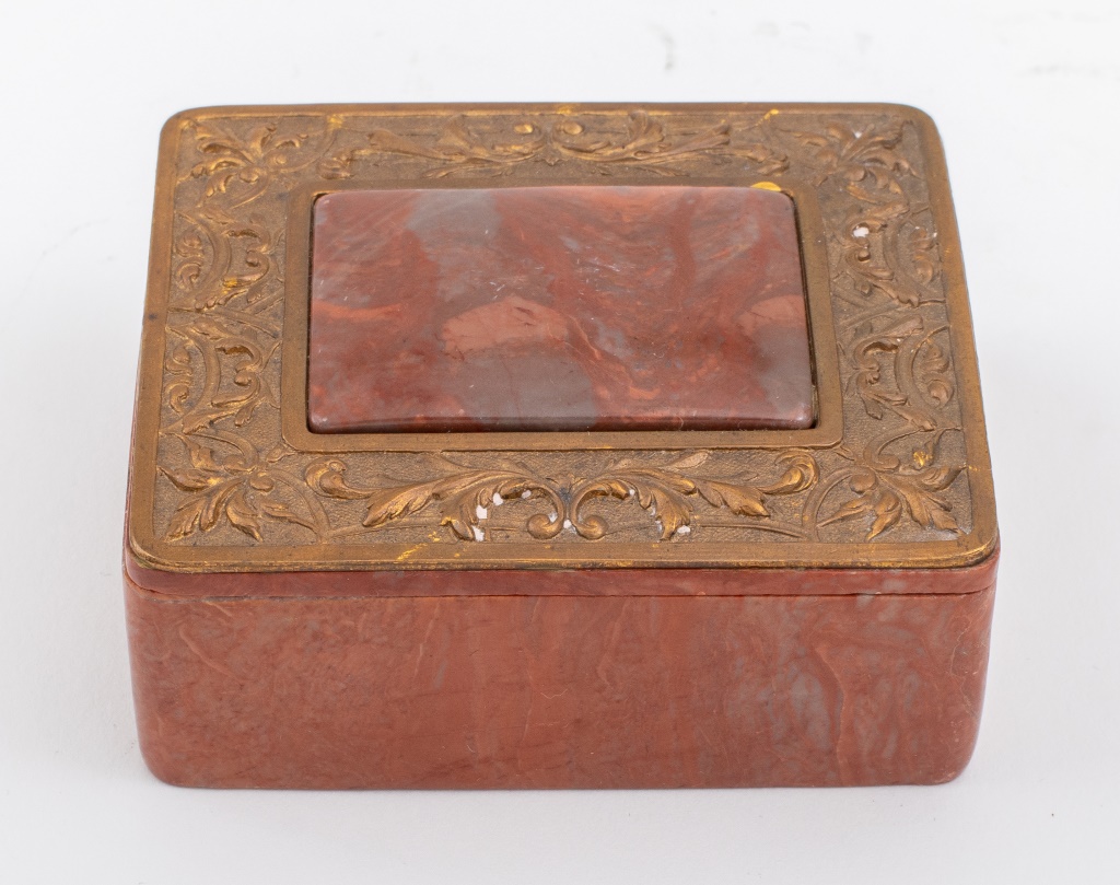 GILT-BRONZE MOUNTED JASPER TABLE