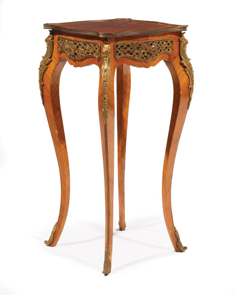 GILT BRONZE-MOUNTED KINGWOOD INLAID