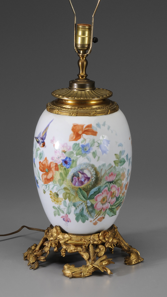 Gilt Bronze-Mounted Lamp