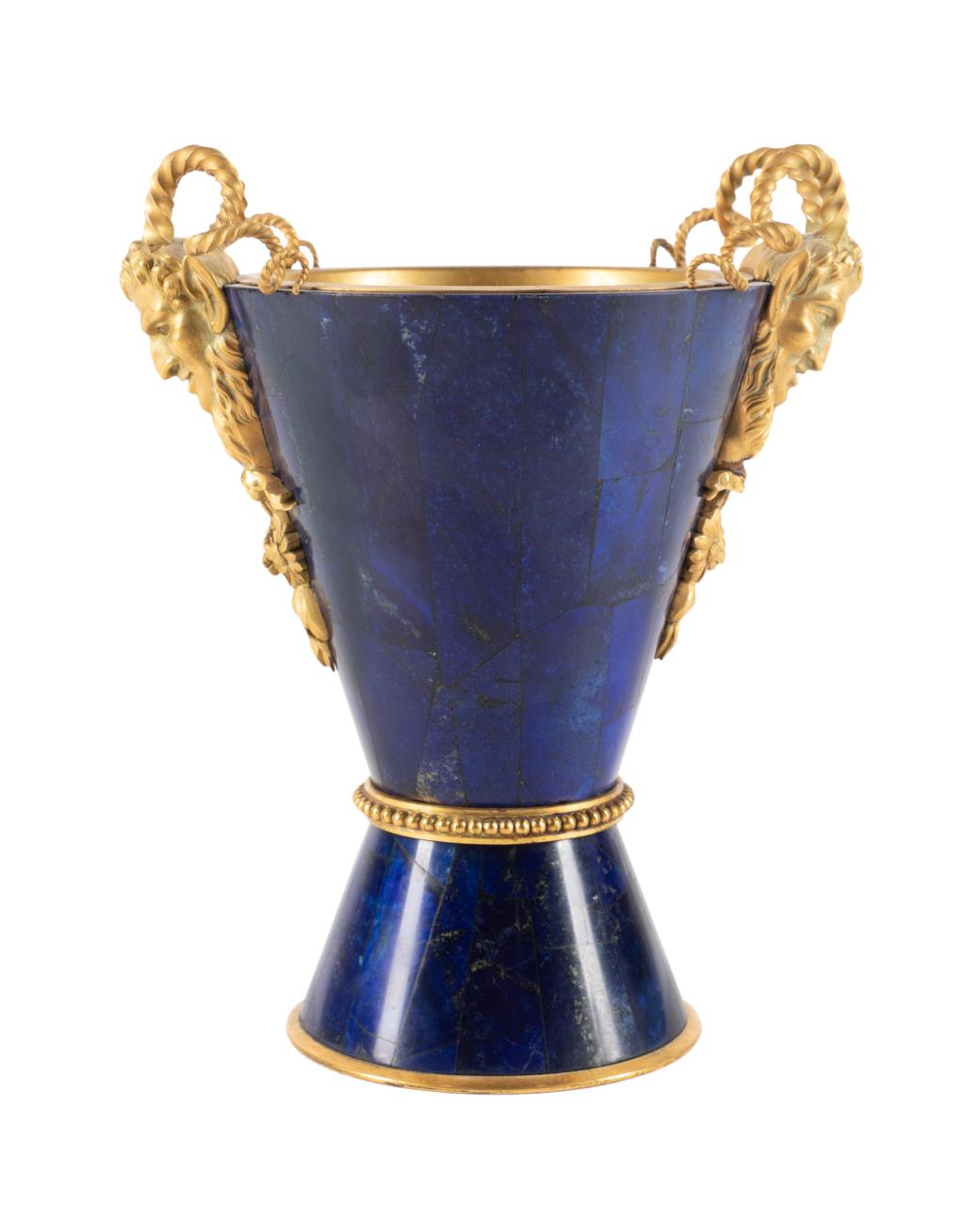GILT BRONZE MOUNTED LAPIS LAZULI