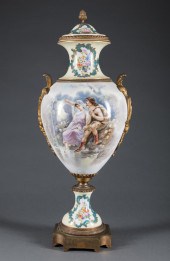 GILT BRONZE-MOUNTED LIMOGES PO