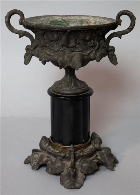GILT-BRONZE MOUNTED OVAL GLASS
