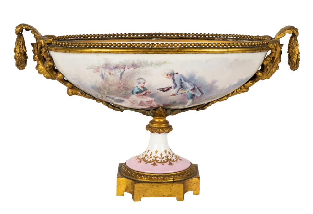GILT BRONZE-MOUNTED SEVRES