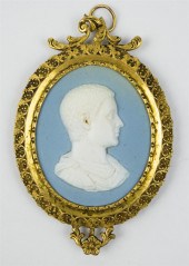 GILT-BRONZE MOUNTED WEDGWOOD &