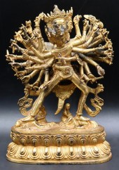 GILT BRONZE OF CHAKRASAMVARA A
