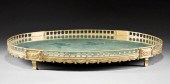 GILT BRONZE OVAL SURTOUT DE TA