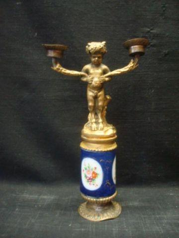 Gilt Bronze Pan on Porcelain