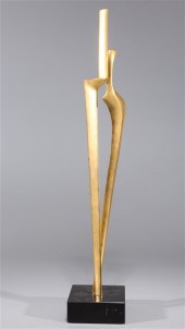 Gilt bronze sculpture "Creatio