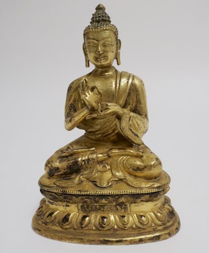 GILT BRONZE SINO TIBETAN